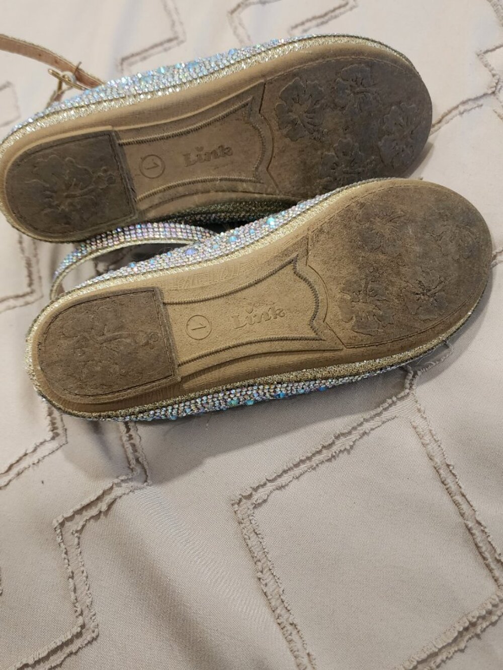 Link - Girls Rhinestone Studded Flats - Picture 4 of 4